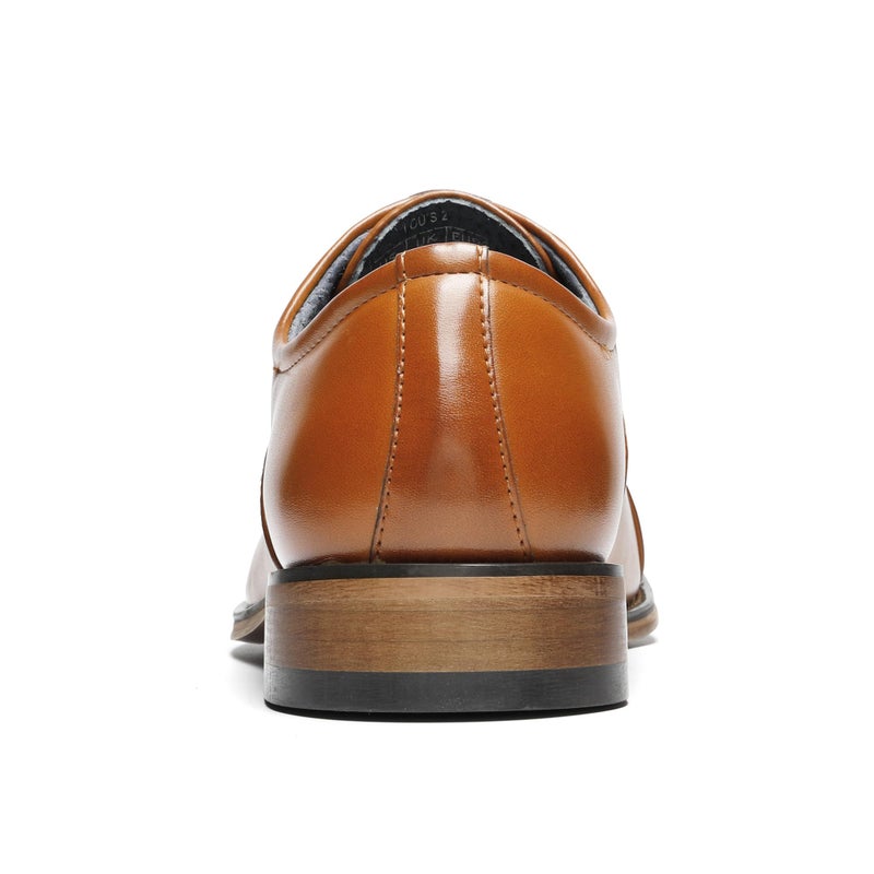 Bruno Marc Men's Lace Up Soft Cap-Toe Formal Dress Shoes,Size 8,Brown,Louis_2 - Image 5